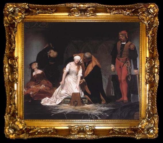 framed  Jean Auguste Dominique Ingres The Execution of Lady Jane Grey (mk04), ta009-2